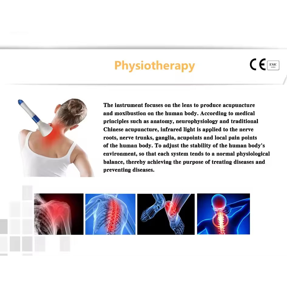 Portable New High Power Physical Therapy 980 1064 nm Pain Relief Laser Therapy Physiotherapy Machine