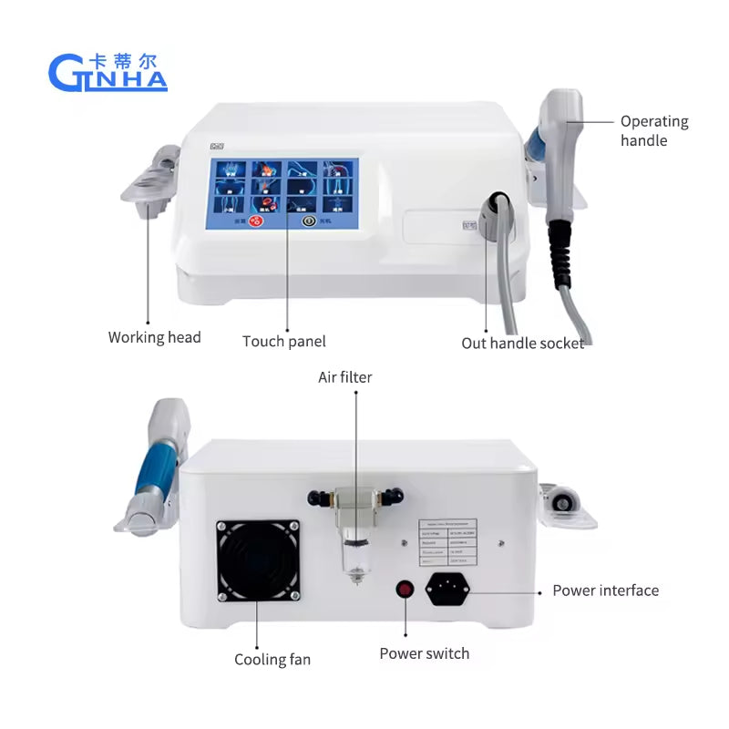 Hot sales ED Device 8 Bar Cellulite therapy erectile dysfunction shock wave Massage Radial Shock wave Ultrasound machine