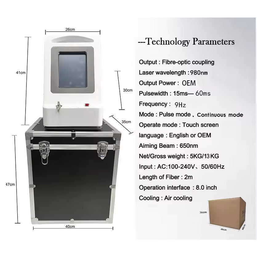 Portable New High Power Physical Therapy 980 1064 nm Pain Relief Laser Therapy Physiotherapy Machine