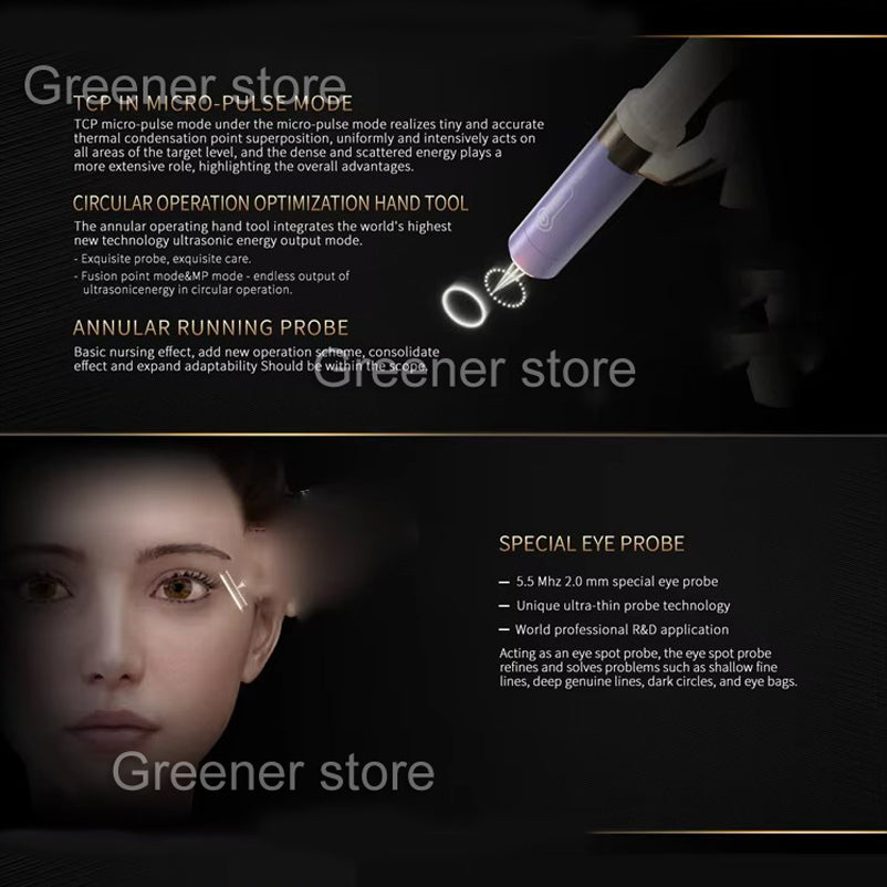 3in1 Skin Tightening Reshape Facial Lift 360° Wrinkle Removal Anti-age Machine