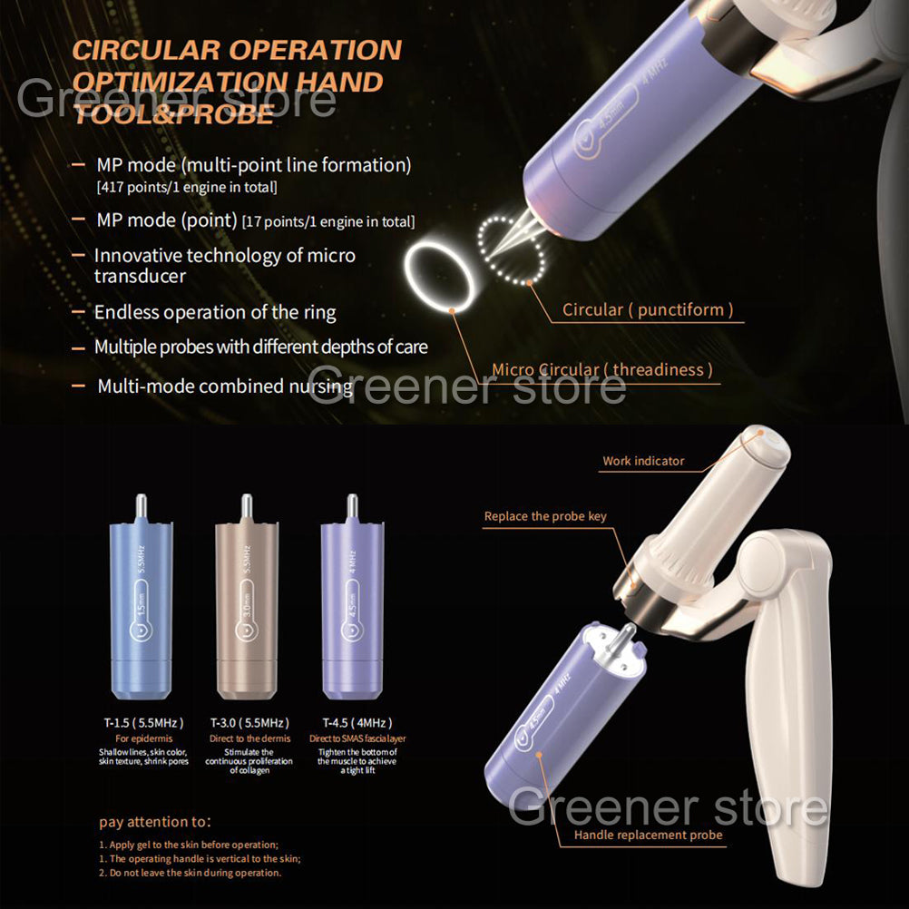 3in1 Skin Tightening Reshape Facial Lift 360° Wrinkle Removal Anti-age Machine