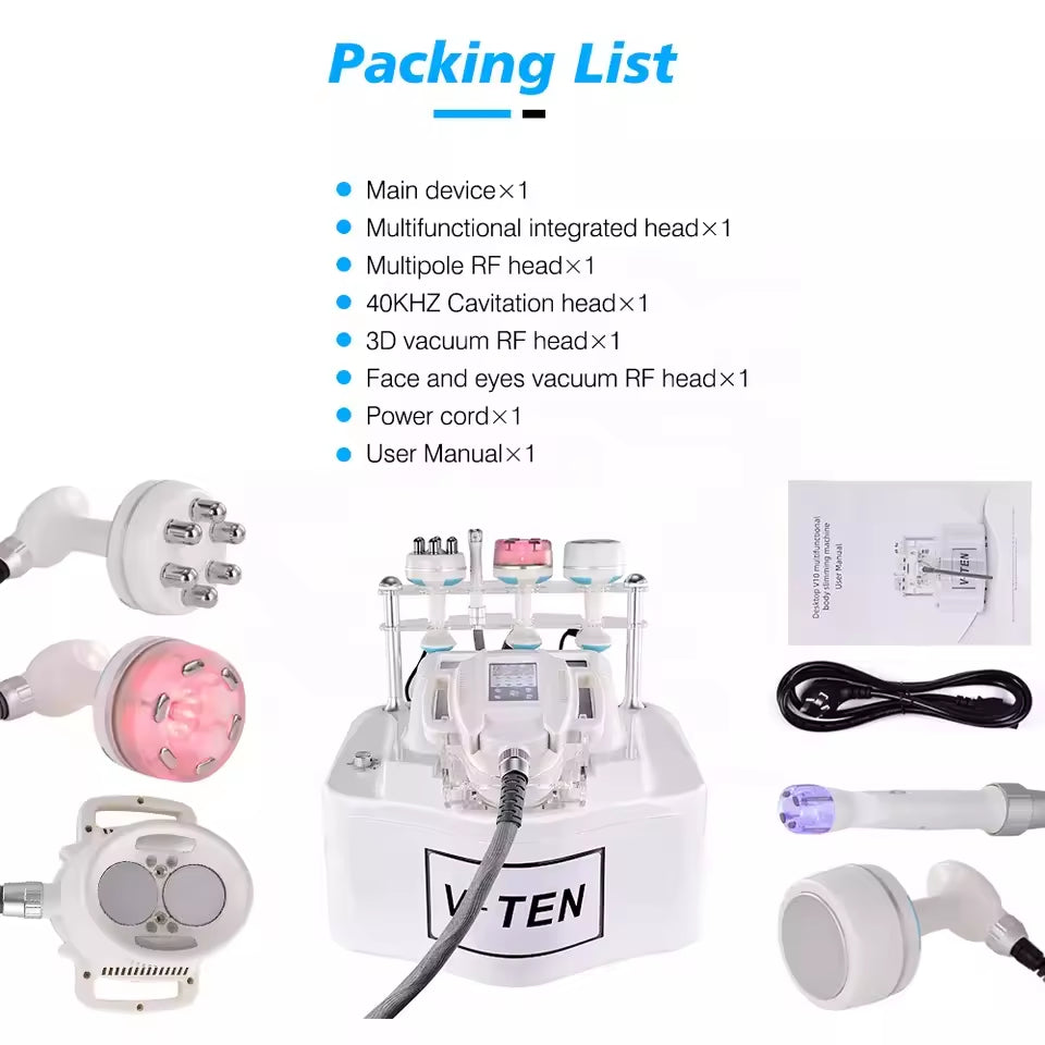 Slimming Vacuum Roller Infrared Massage Rf Cavitation Reduce Cellulite Sculpt Body Machine