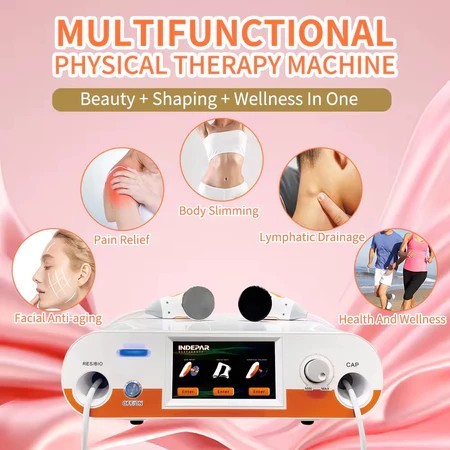 New 448K TECAR Physical Therapy Indiba RET CET RF Machine for Weight Loss