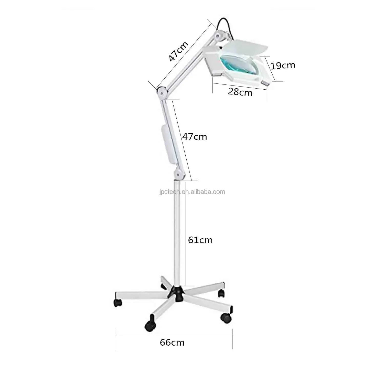 Salon 5X 36W Magnifier Glass Lamp Foldable L204 Magnifying Glass With Led Light for Beauty
