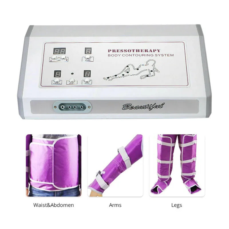 Pressotherapy Air Pressure Machine Slimming Suit Body Slimming Beauty Massager Pump Leg Wraps Foot Ankles Socks Detoxification