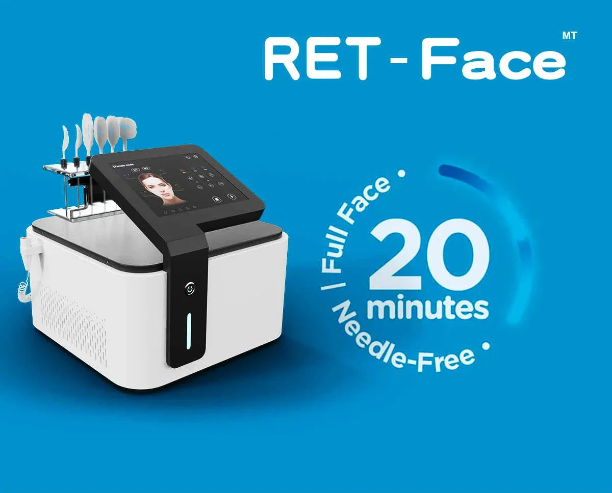 Portable RF Facial Electrical Stimulation Anti-Aging Machine - Face Wrinkles Removal Skin Tightening Lifting Device for Home Use